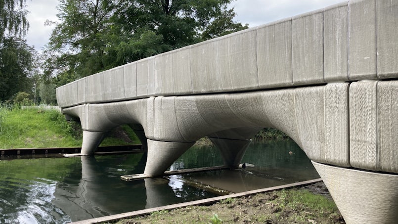 3d geprinte brug nijmegen door BAM