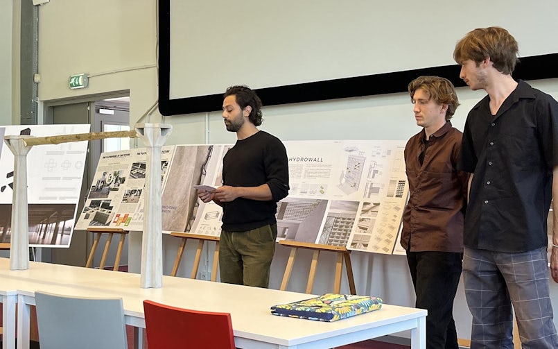 Presentatie Capitellodi Cemento e Legno door Leonardo Pisoni, Chrstopher Piderit en Jannik Niewiadomski - Concrete Design Competition 2023- 2024