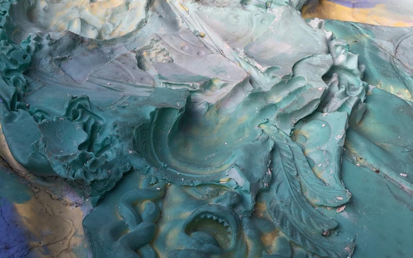 Detail van de mal voor Echo (foto: Nynke Koster)