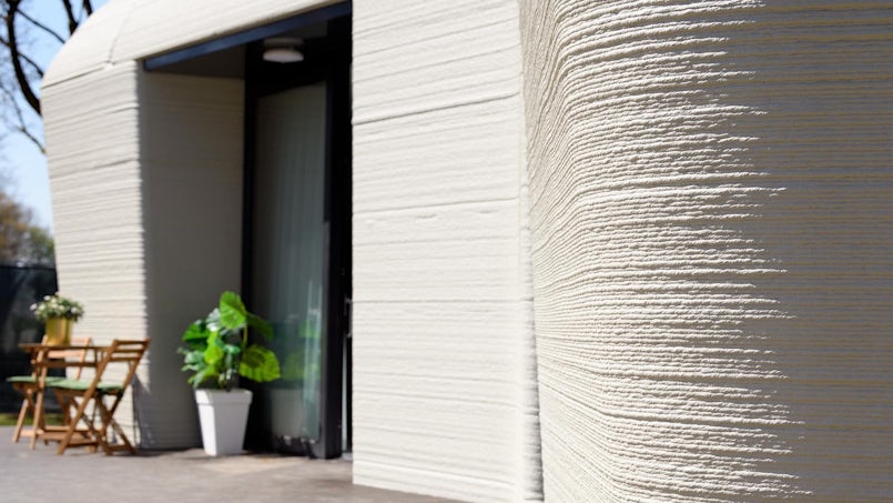 Eerste bewoonde 3d betongeprinte woning project milestone