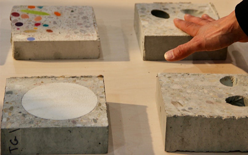 Emmenthaler, de inhoud maakt het beton.