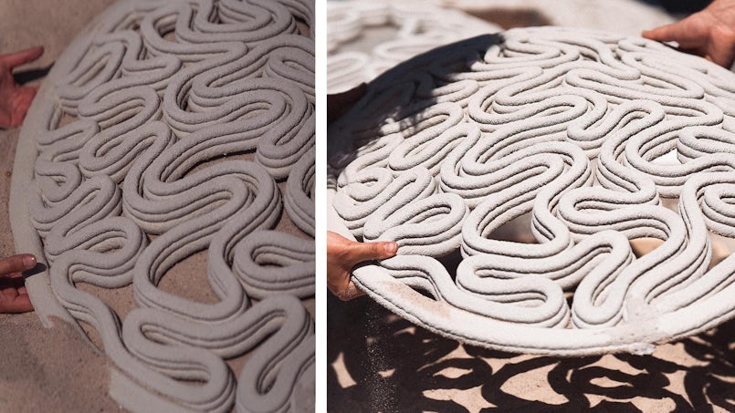 Filigraan scherm beton