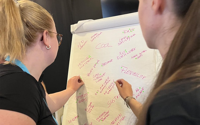 Scoren van de beste onderwerpen die uit de brainstorm komen (foto: Tektoniek)