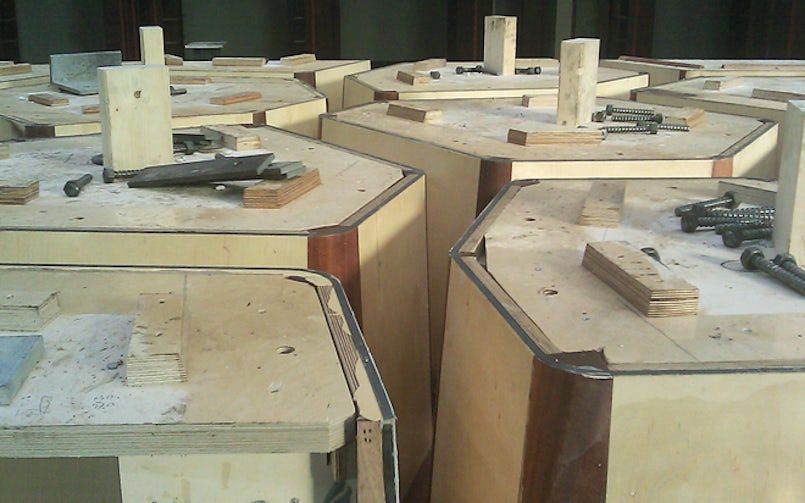 Bij de keuze voor houten mallen moet, in tegenstelling tot de stalen variant, bij de maatvoering rekening worden gehouden met enige werking van het hout (foto: ABT)