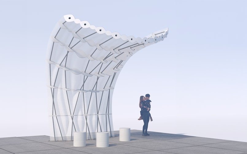 Uiteindelijk bleek dat de trekstaven onvoldoende het scherm omhoog konden houden (render: Studio RAP)