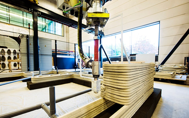 Portaalprinter van de TU Eindhoven op ooghoogte (foto: TU Eindhoven