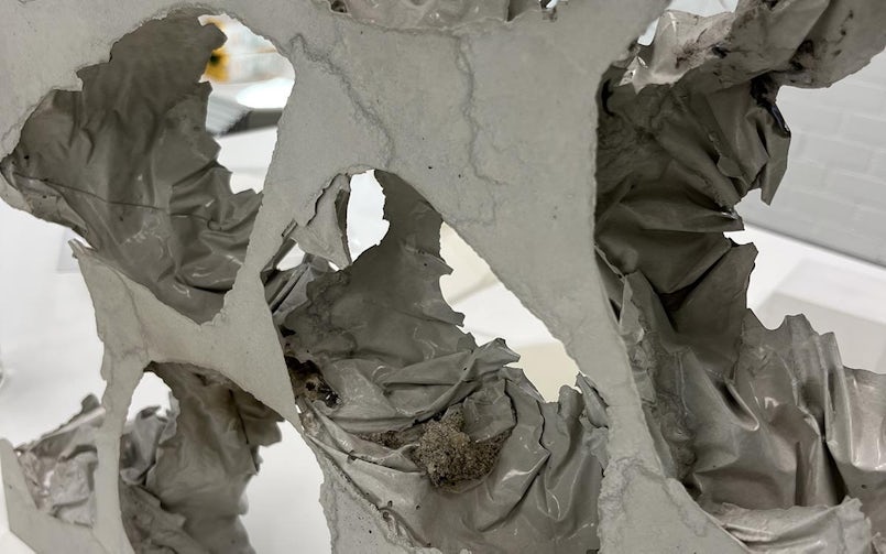 Proefmodel met slankere doorsnede – mogelijk inzetbaar als lichte voorzetgevel. (foto: Tektoniek)