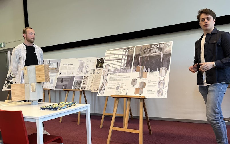 Presentatie Stack 'n Lock door Bram de Graaf en Ruben Pot - Concrete Design Competition 2023-2024