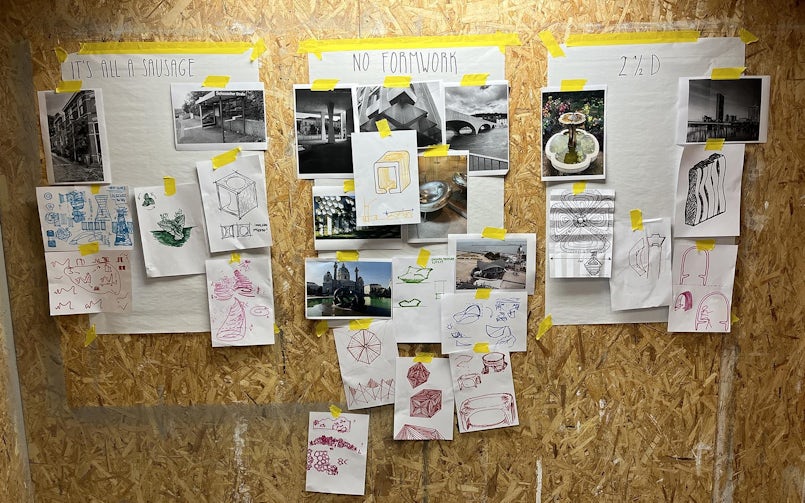 Deel van het brainstorm bord met alle ideeën geordend (foto: Tektoniek)