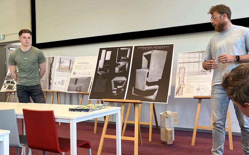 Presentatie Unbound Boundaries door Teun Hermans en Thomas Beelink - Concrete Design Competition 2023-2024