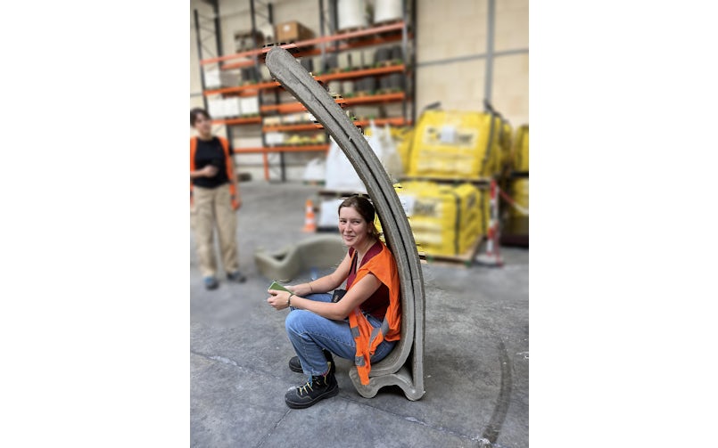 De eerste test van een tentsegment met zitting verliep goed (foto: Tektoniek)